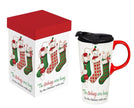 Mice in Christmas Stockings Travel Mug 17oz