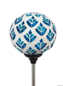 Mosaic Globe solar yard stakes
