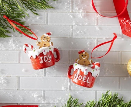 Baking Spirits Bright Ornament Resin Gingerbread in Mug, 2.5