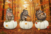 Fall resin Hedgehog figurines
