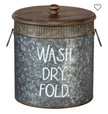 Galvanized Metal Laundry Bins