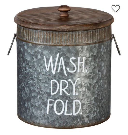 Galvanized Metal Laundry Bins