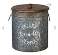 Galvanized Metal Laundry Bins