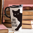 Black Cat Travel Mug