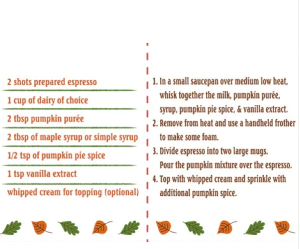 Pumpkin Spice Latte Pocket Charm