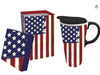 American Flag Ceramic travel mug