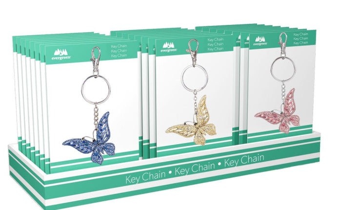 Bejeweled Butterfly Keyring
