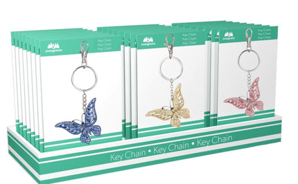 Bejeweled Butterfly Keyring