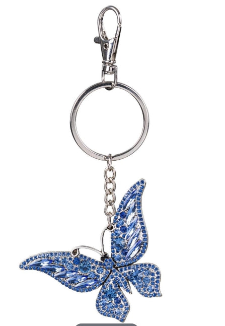 Bejeweled Butterfly Keyring