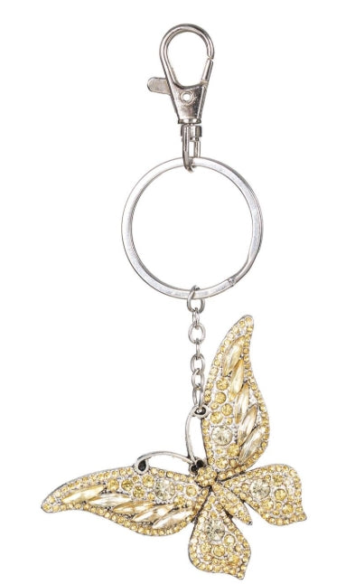 Bejeweled Butterfly Keyring