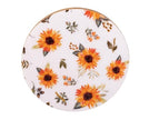 Sunflower Fields Serving Board, Wooden Cheese Board with Knife