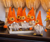 Fabric Fall Gnome with Knit Sunflower Hat Décor