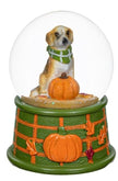 Fall Dog Snow Globe