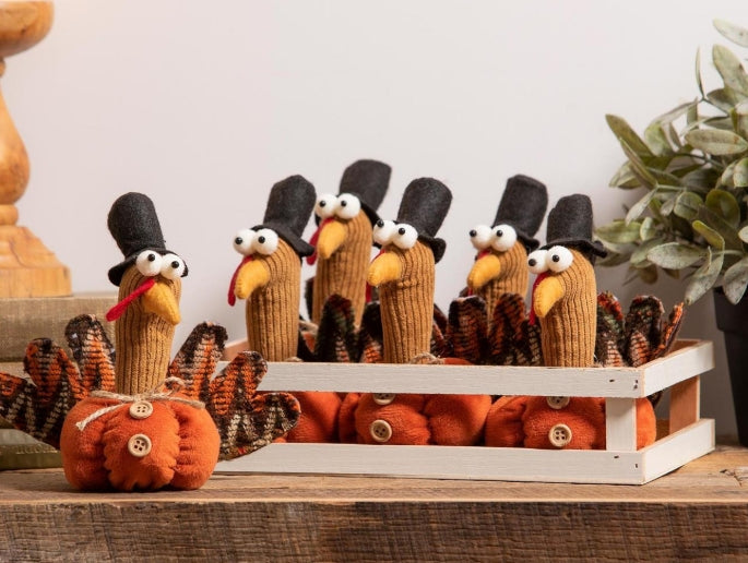 Fabric Turkey Table Decor 5