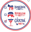 Cocktail Party Car Magnet