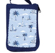 Blue Coastal Foldable Compact Tote