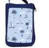Blue Coastal Foldable Compact Tote