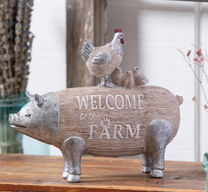 Decor Resin Chicken Standing