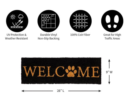 Kensington Paw Print Welcome Mat