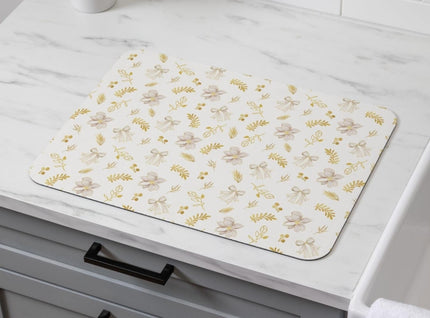 Bows and Magnolia Ditsy, Drying Mat