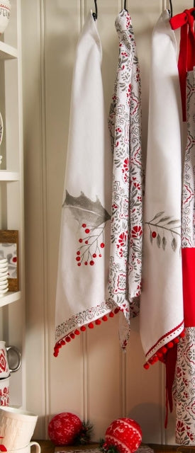 Woodland Storybook Kitchen Towel Yuletide Tea Towel