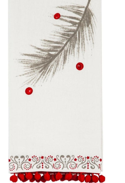 Woodland Storybook Kitchen Towel Yuletide Tea Towel