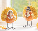 Table Décor Resin Turkey with Metal Feet