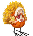 Table Décor Resin Turkey with Metal Feet