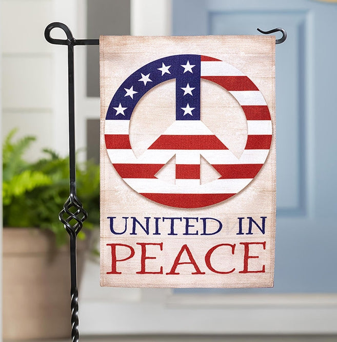 United in Peace Garden Flag