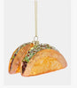 Glass double taco ornament