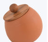 Ceramic Canister with Wood Lid