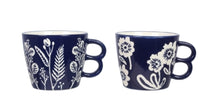 Stoneware Blue Wax Resist 11 oz Mug