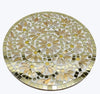 Gold Mosaic Glass Round Serving Board