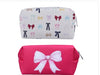 Bow Patterned Makeup Bag