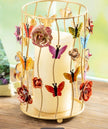 Candleholder Metal Hurricane Pillar Butterfly Cage
