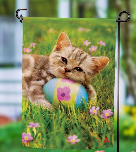 Kitten Easter Garden Flag