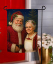 Mr. and Mrs. Claus Garden Flag