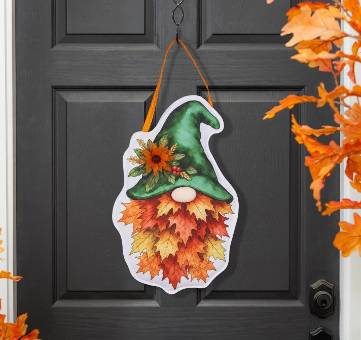 Leaf Gnome Door Decor