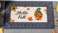 Hello Fall Gnome Sassafras Switch Mat