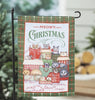 Meowy Christmas Suede Garden Flag