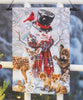 Forest Friends Christmas Garden Flag