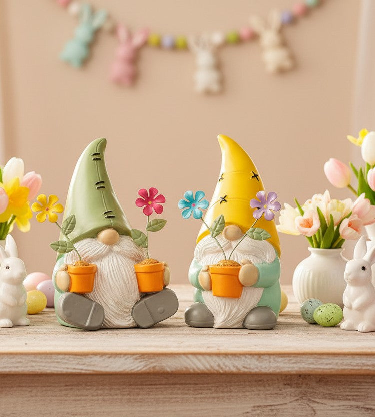 Easter Gnomes tabletop decor