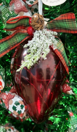 Light up Christmas Bulb ornaments