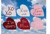 Wooden Heart Shaped Message Blocks