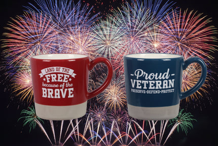 Ceramic Americana Veteran 16oz Mugs,