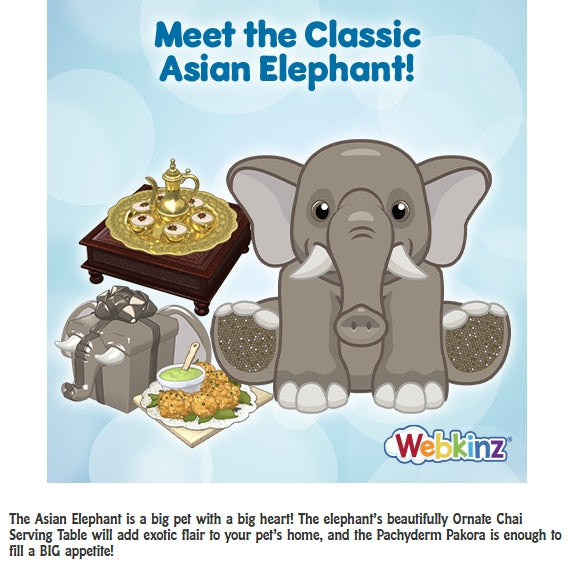 Webkinz Asian Elephant