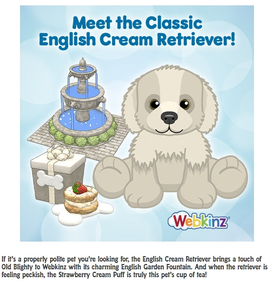 English Cream Retriever Webkinz