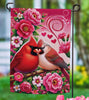 Cardinal Lovers Valentines Garden Flag