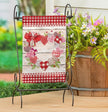 Heart Wreath Valentines Garden Flag
