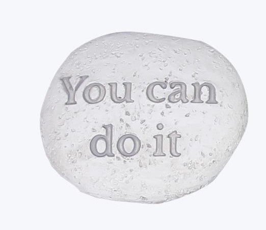 Resin rocks with motivational messages